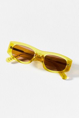Sunrise Tinted Rectangle Sunglasses | Anthropologie display picture 1