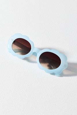 Gafas de Sol Ovaladas con Bordes Festoneados