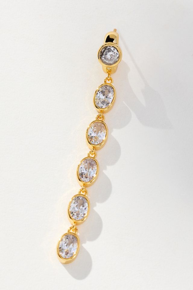Talis Chains Crystal Five Drop Earrings #1