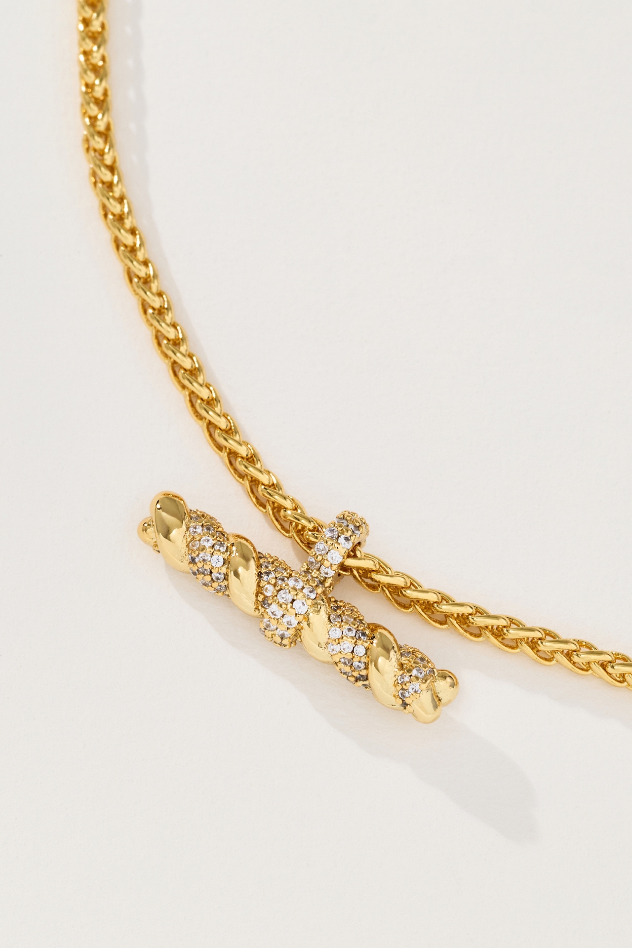 Talis Chains T-Bar Pendant Necklace