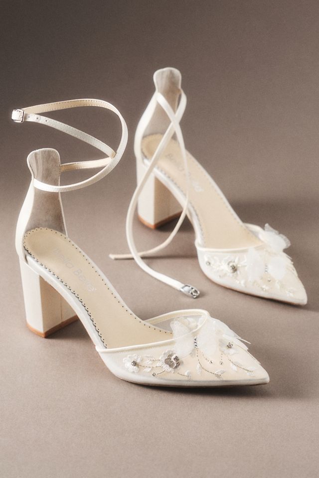 Bella Belle Eliza Butterfly Block Heels | Anthropologie