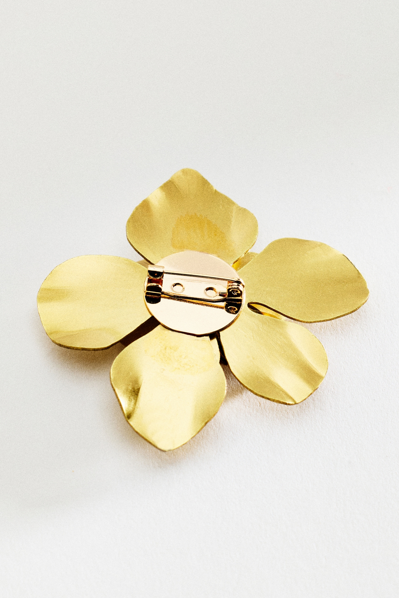 Gilded Floral Brooch