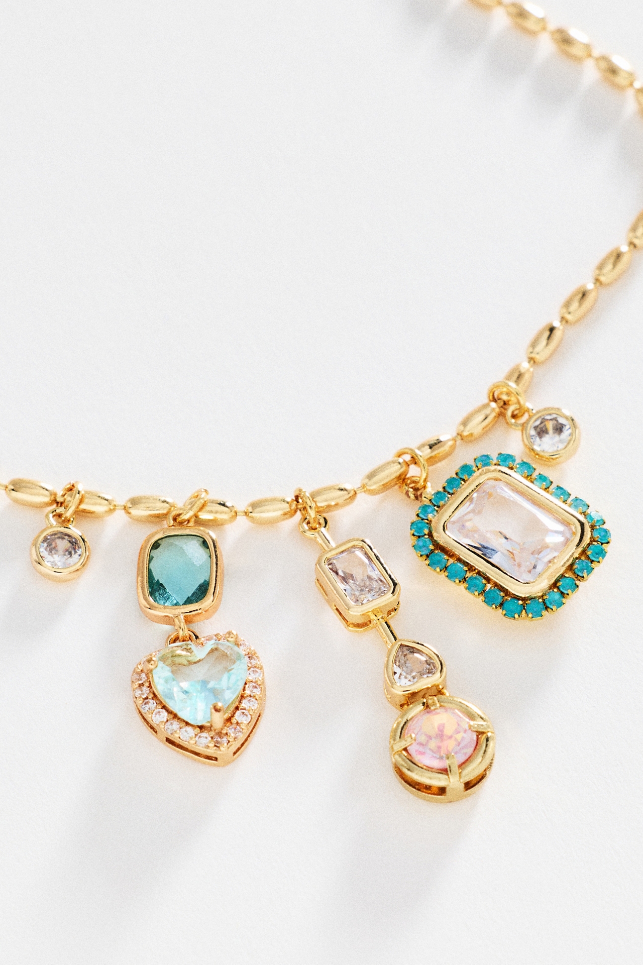 Multi-Stone Pendant Necklace