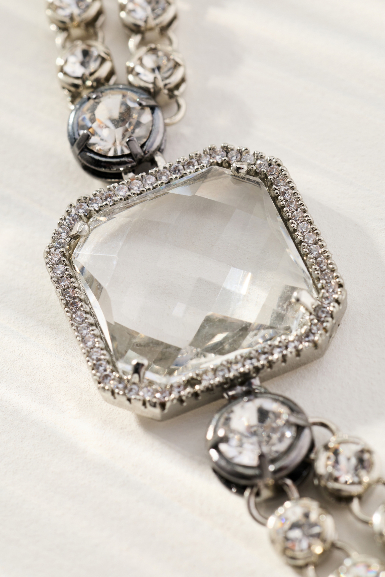 Multi-Crystal Stone Necklace