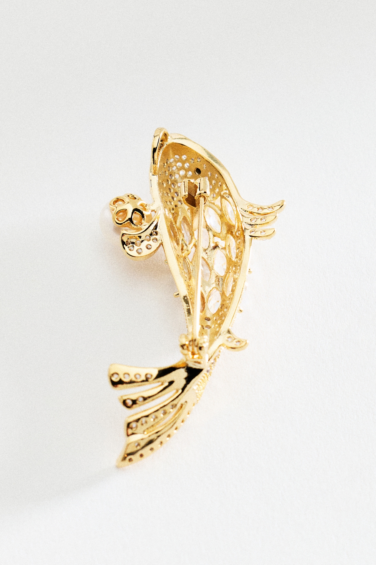 Crystal Koi Fish Brooch