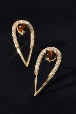 Eden Presley Large Peacock Stud Earrings