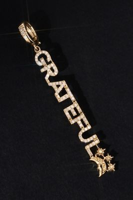 Eden Presley One Word Mantra Grateful Pendant