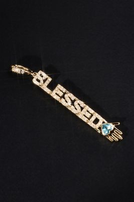 Eden Presley One Word Mantra Blessed Pendant