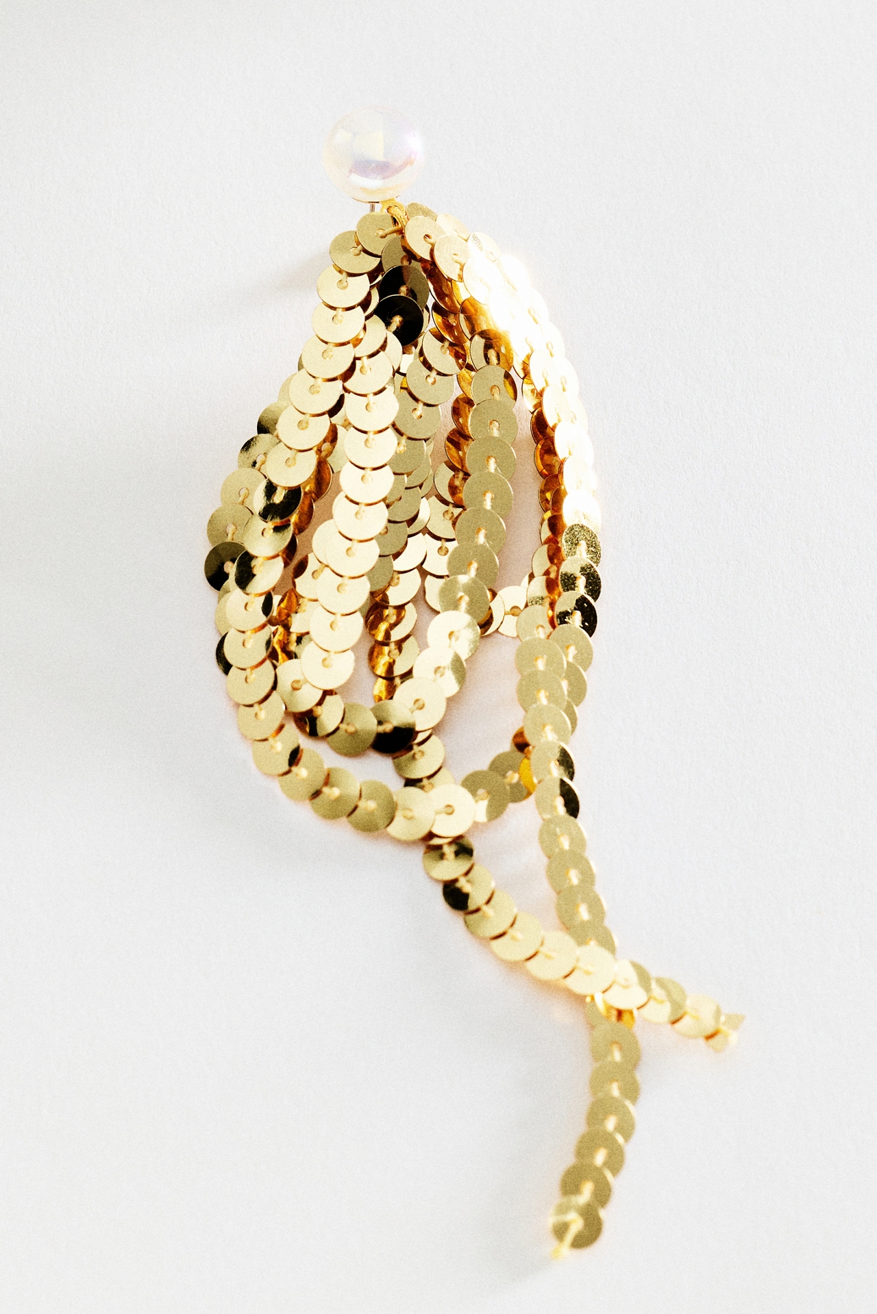 Looped Sequin Drop Earrings