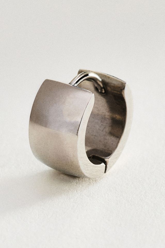 Water-Resistant Thick Huggie Hoop Earrings #1