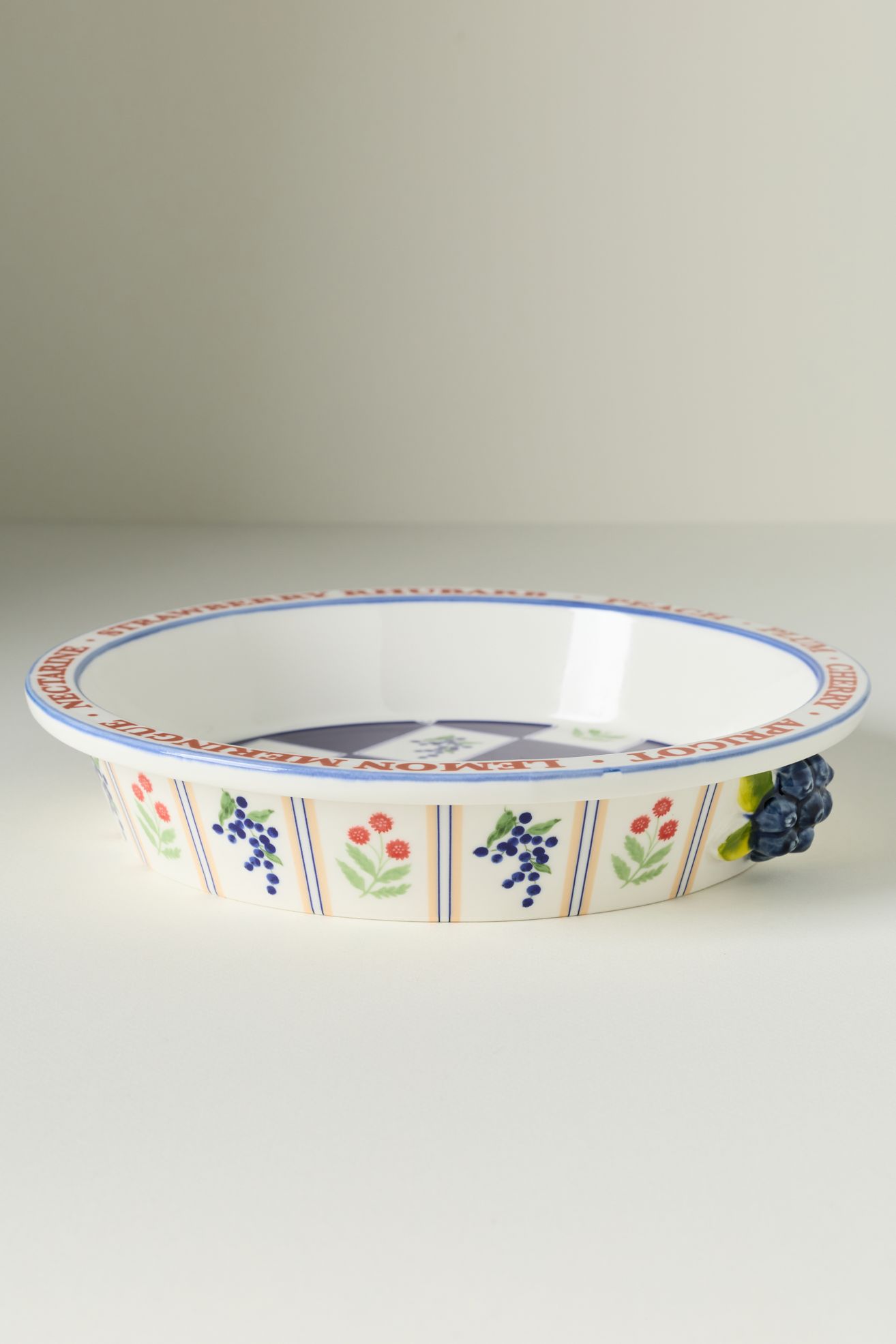 Lotta Stoneware Pie Dish - Navy, One Size