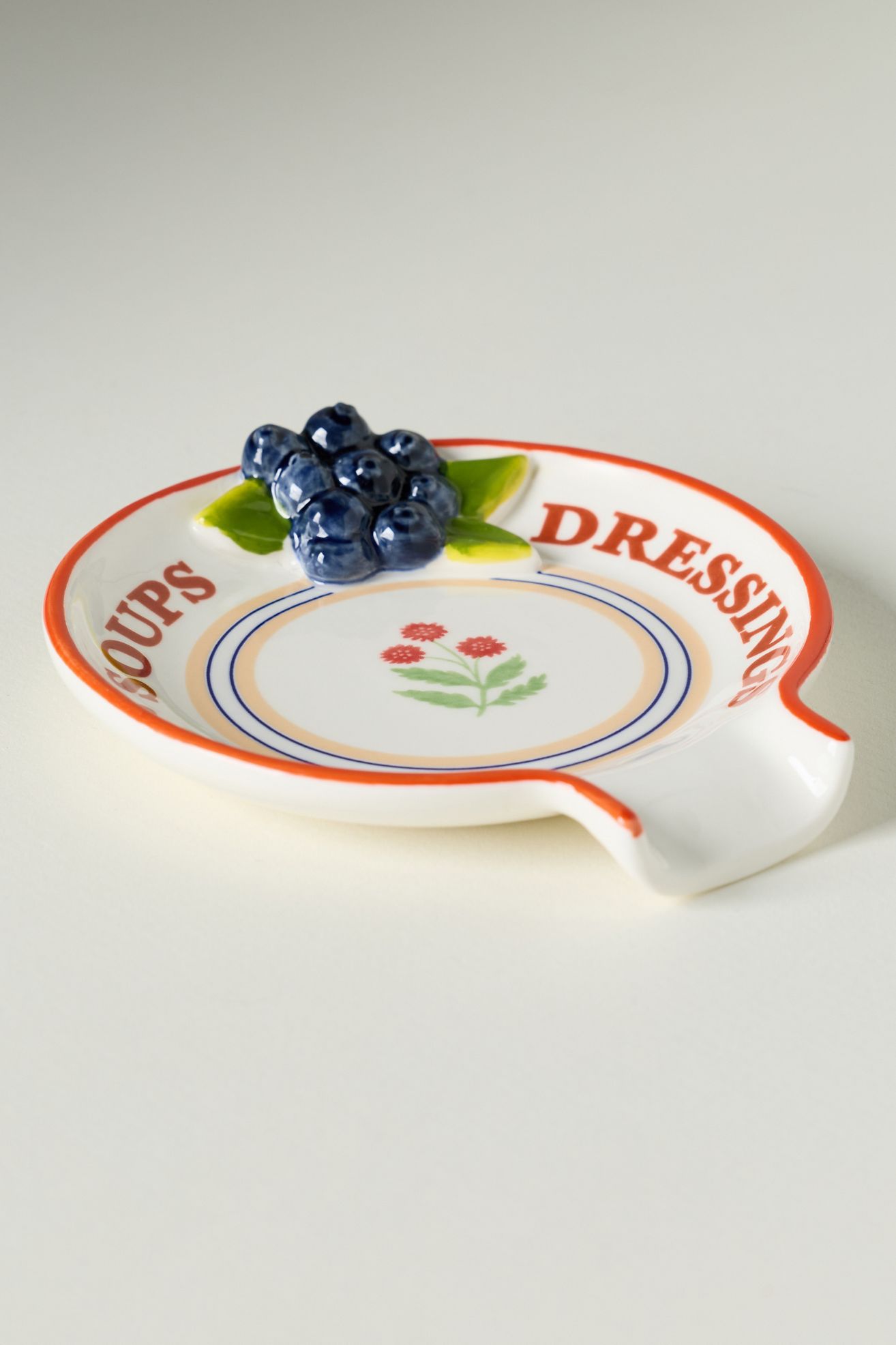 Lotta Stoneware Spoon Rest - Navy, One Size