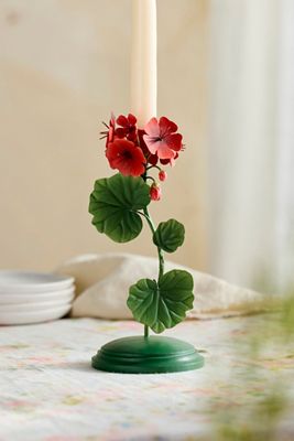 Geranium Taper Holder