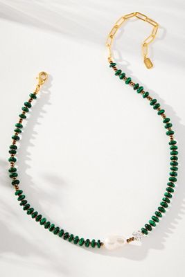 Elizabeth Cole Alona Beaded Pearl Necklace