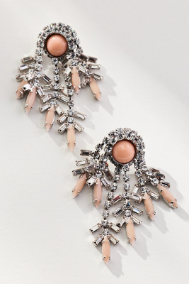 Elizabeth Cole Claribel Chandelier Earrings In Pink