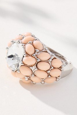 Elizabeth Cole Elliott Cocktail Ring In Pink
