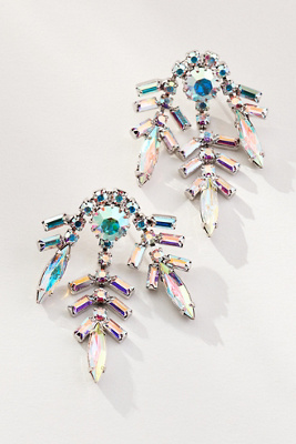 Elizabeth Cole Clary Crystal Earrings In Multi