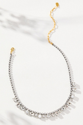 Elizabeth Cole Glacia Crystal Necklace In Multi