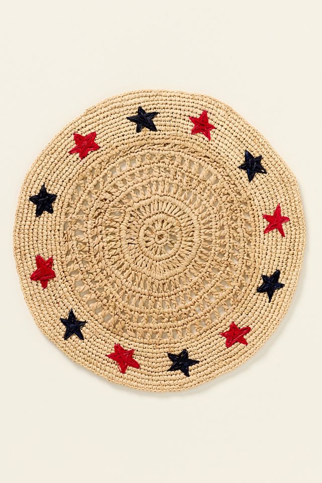 Payton James Stars Raffia Placemat #1