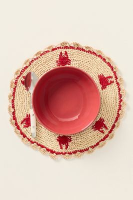Payton James Crab Raffia Placemat