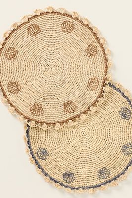 Payton James Handwoven Shell Placemat