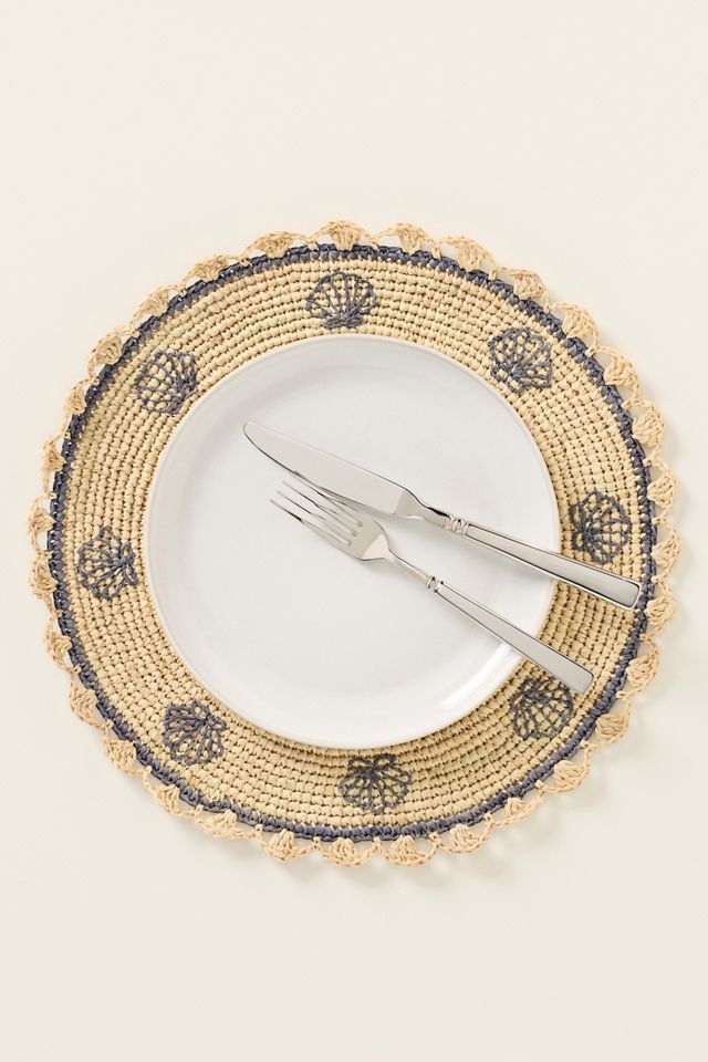 Payton James Handwoven Shell Placemat #1