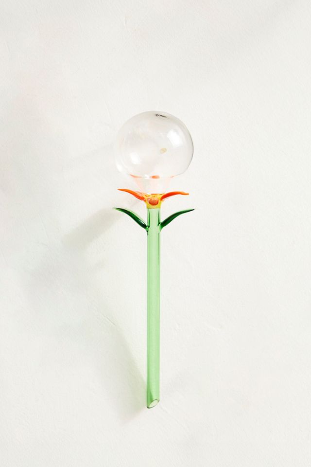 Floral Glass Watering Globe #2