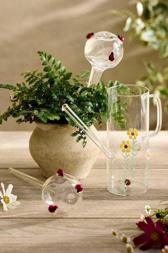 Ladybug Glass Watering Can | Anthropologie
