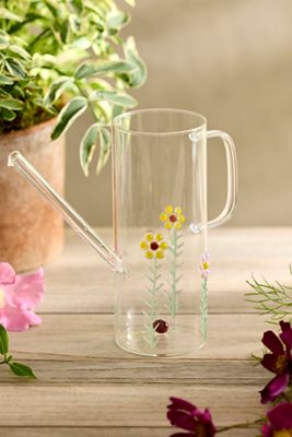 Ladybug Glass Watering Can