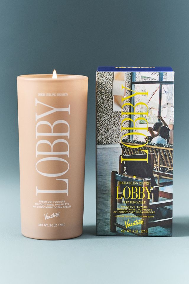 Vacation Fresh High Ceiling Resort Lobby Boxed Glass Candle #2