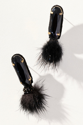 Suzanna Dai Karenina Button Earrings In Black