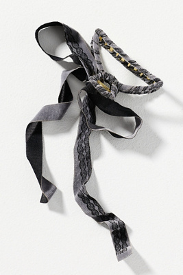 BY ANTHROPOLOGIE VELVET BOW HAIR CLAW CLIP