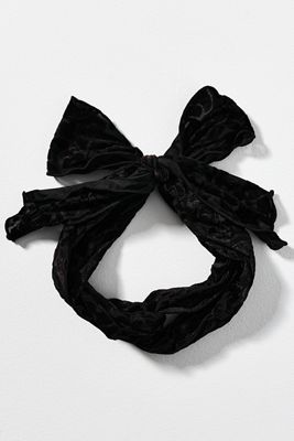 Burnout Velvet Tie-Back Headband