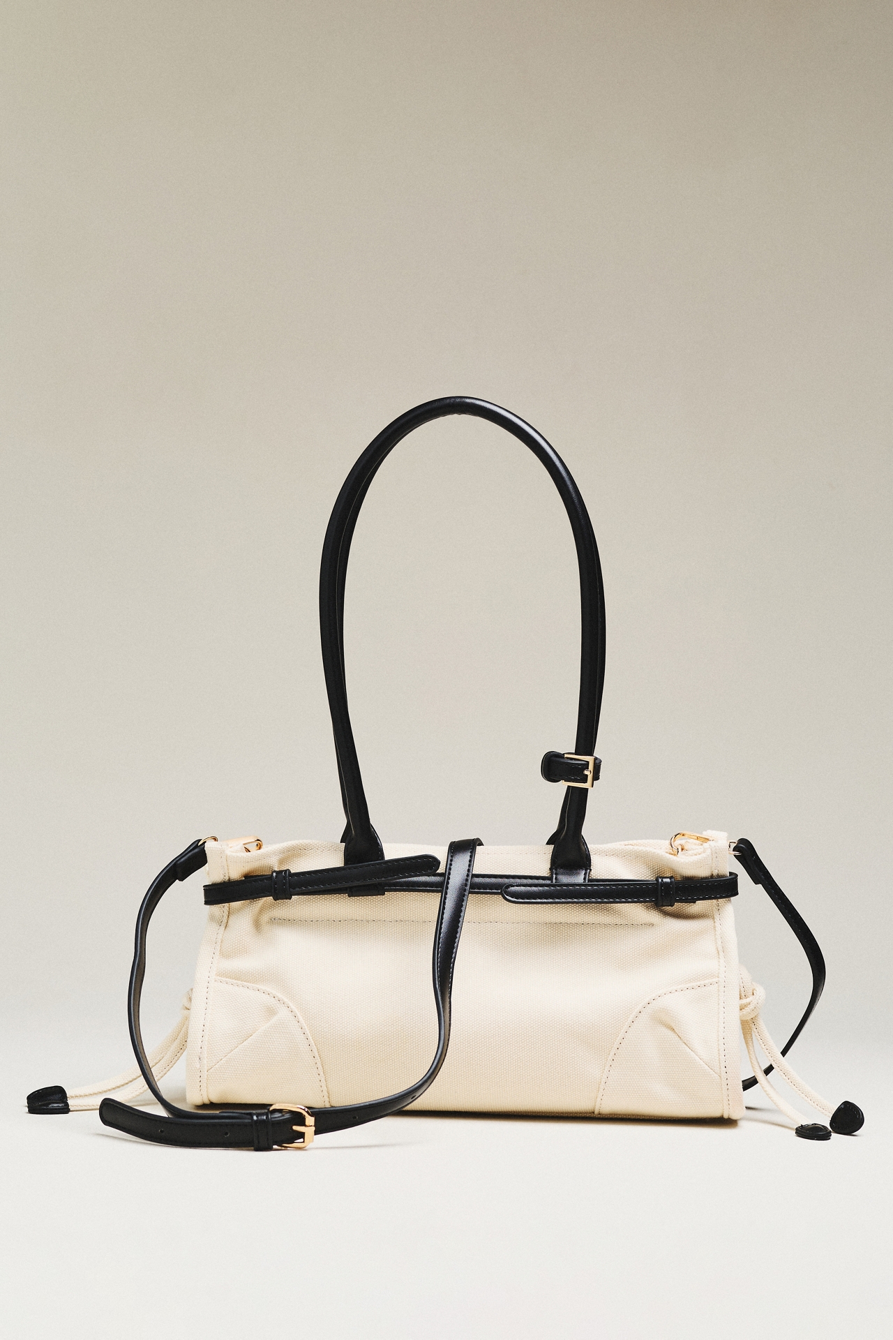 The Greer Structured Canvas Shoulder Bag