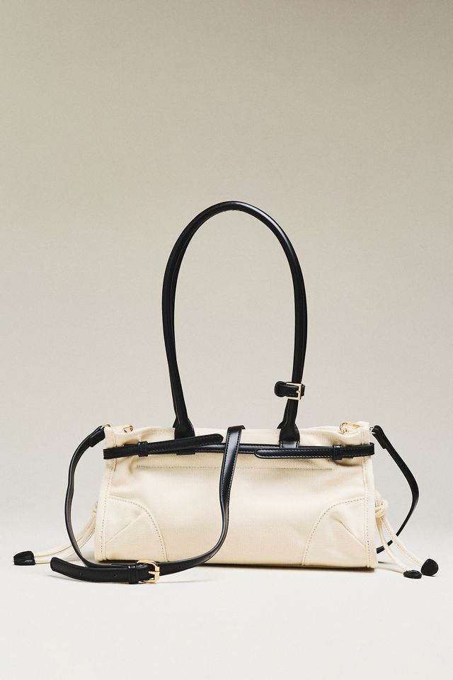 Greer Structured Canvas Shoulder Bag #1