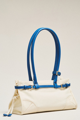 The Greer Structured Canvas Shoulder Bag