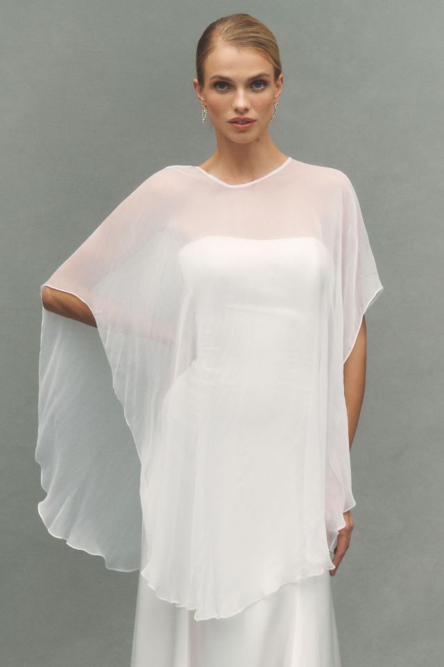 Geisha Designs High-Low Sheer Cape #2