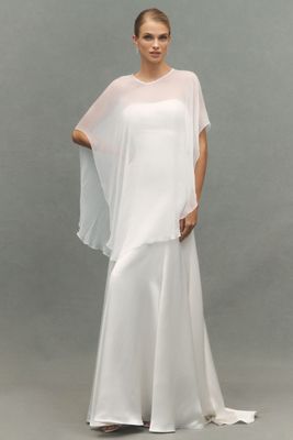 Geisha Designs High-Low Sheer Cape