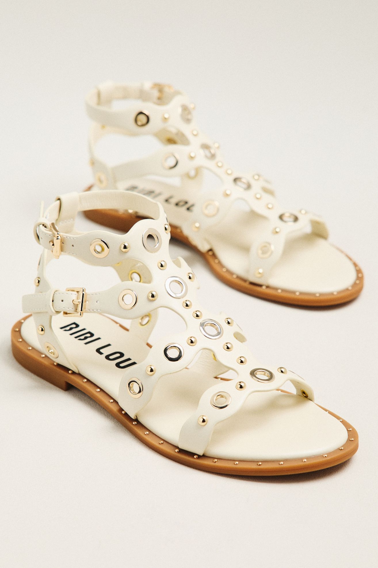 Bibi Lou Calla Studded Gladiator Sandals