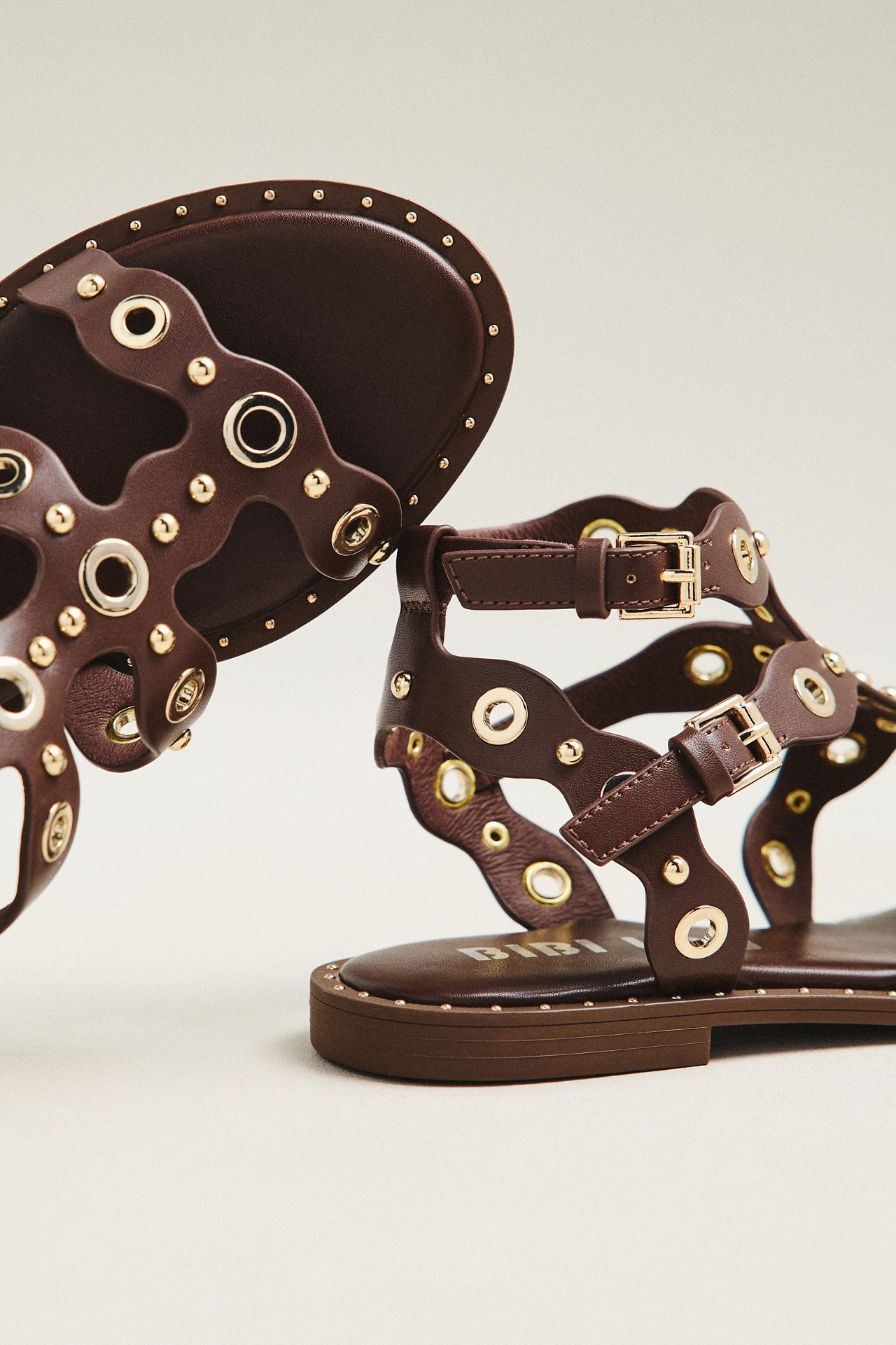 Bibi Lou Calla Studded Gladiator Sandals