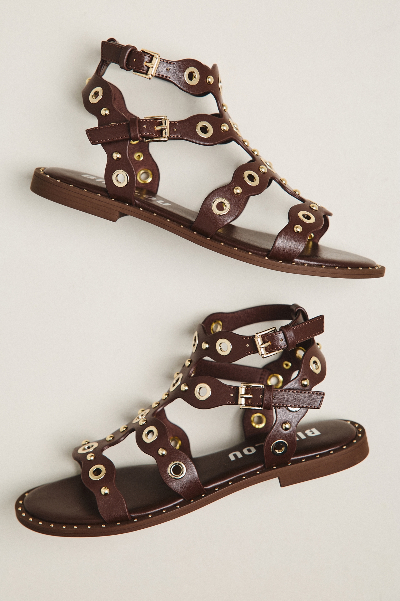 Bibi Lou Calla Studded Gladiator Sandals