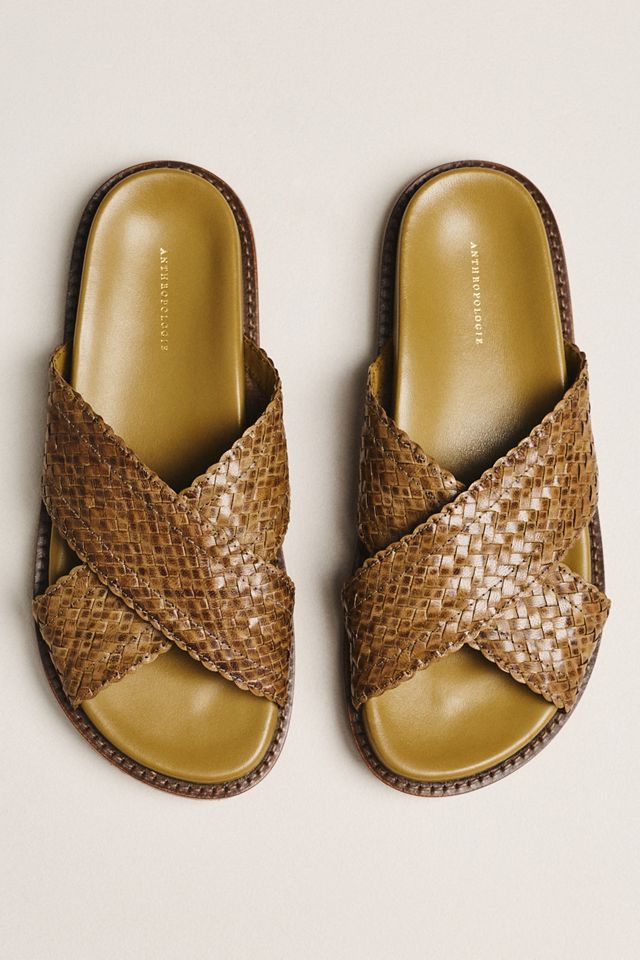 Cross-Strap Slide Sandals #1
