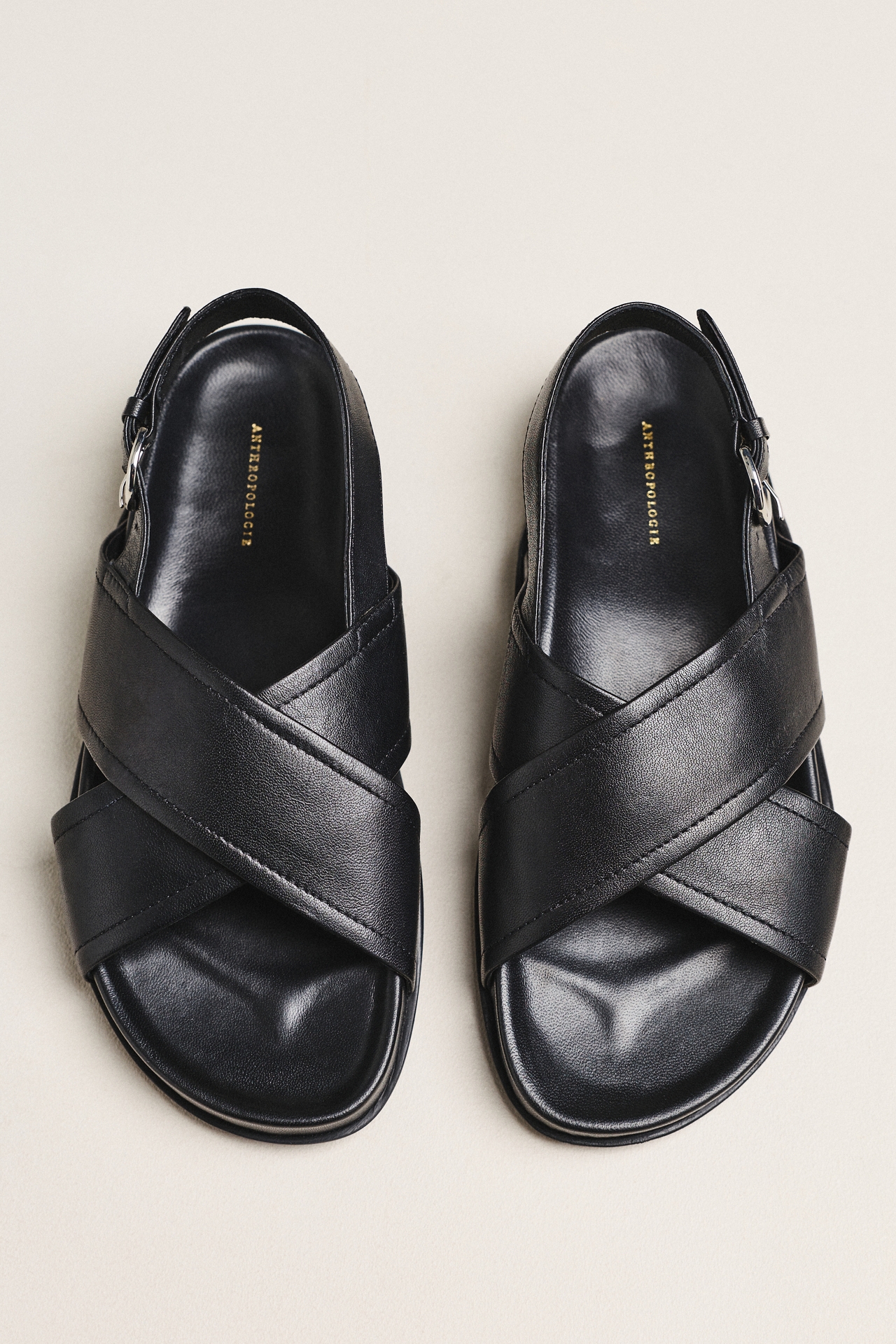 Cross-Strap Slingback Sandals