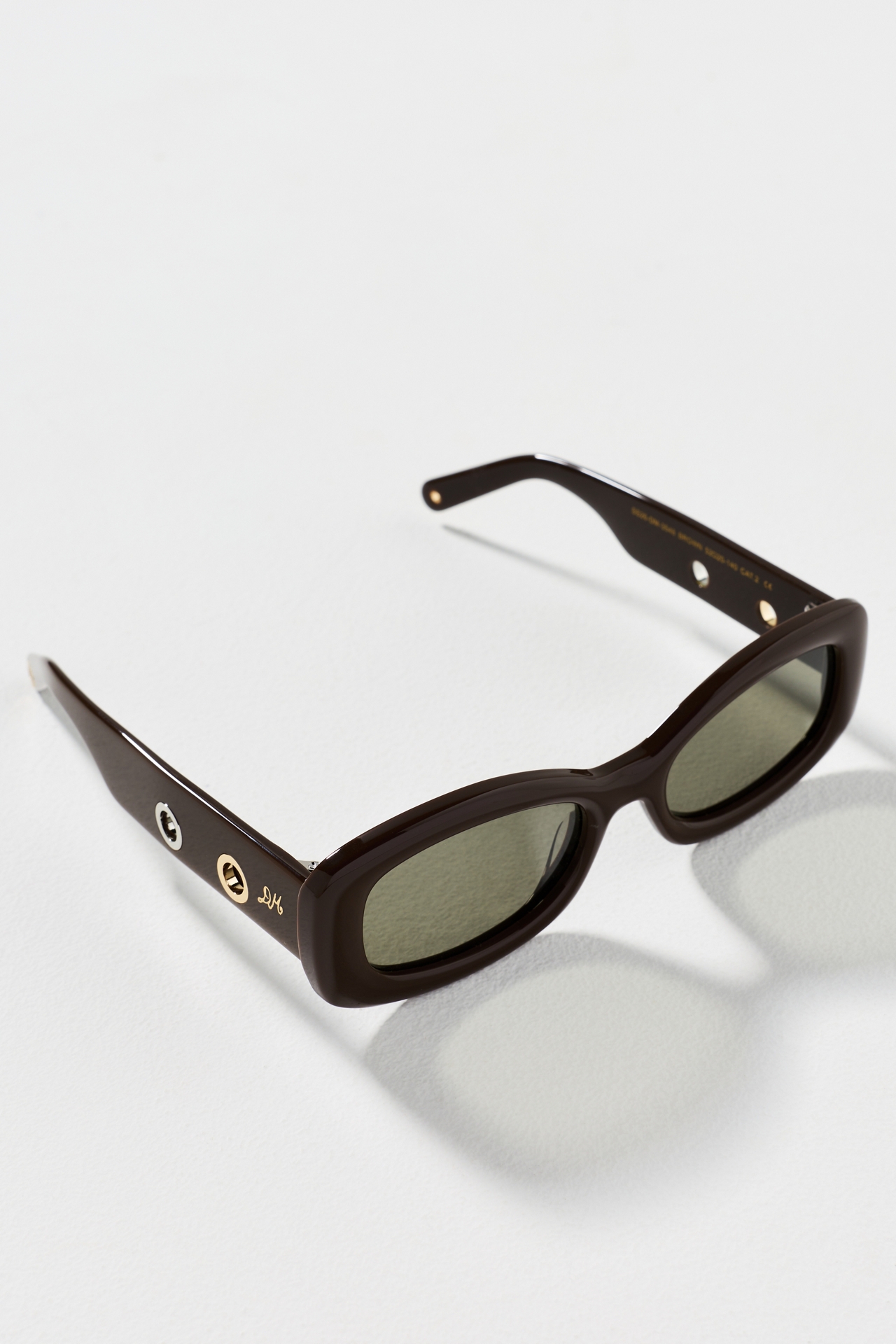 Damson Madder Fay Eyelet Rectangle Sunglasses