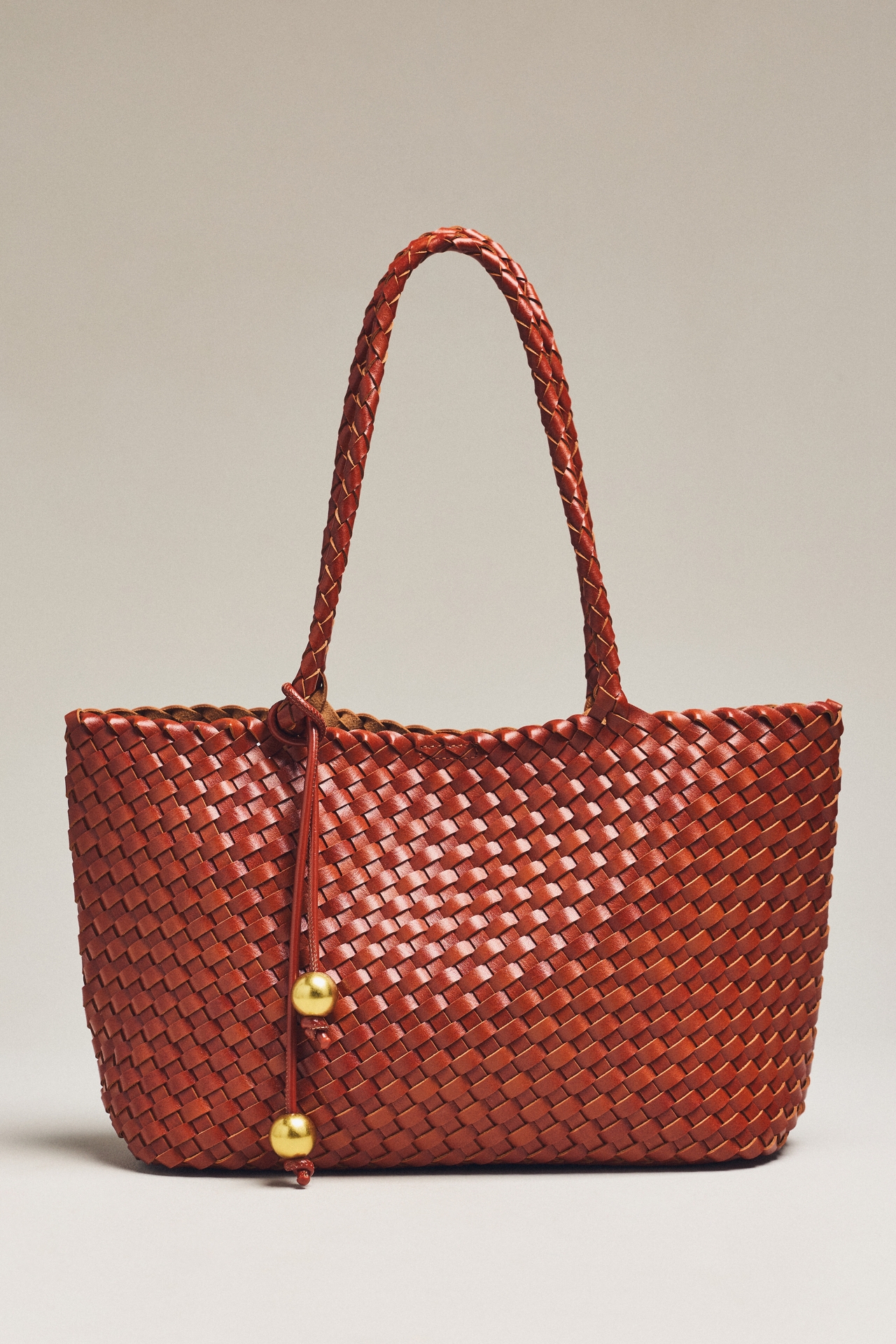 Eloisa Slouchy Mini Woven Tote Bag