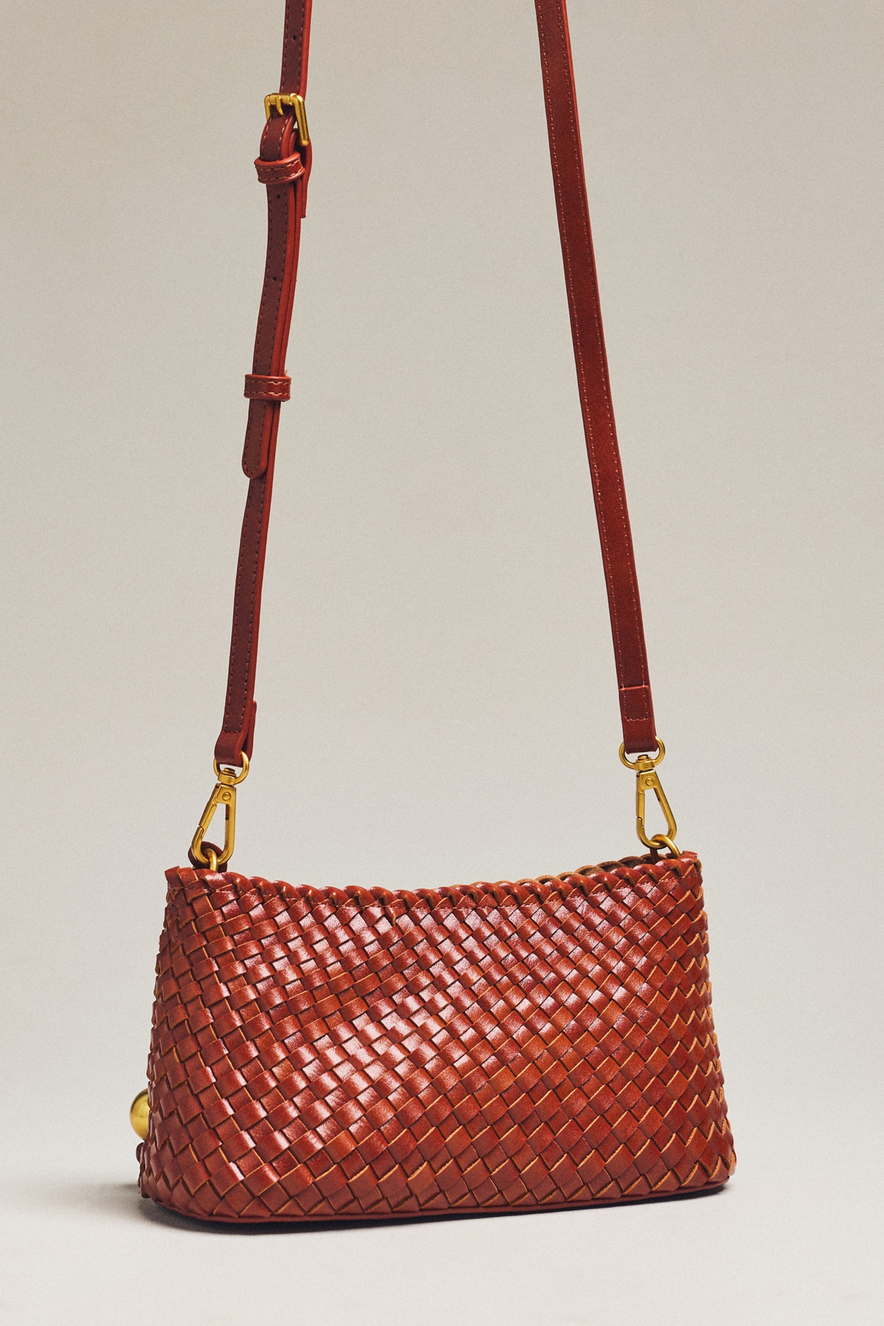 By Anthropologie Woven Mini Sling Crossbody Bag