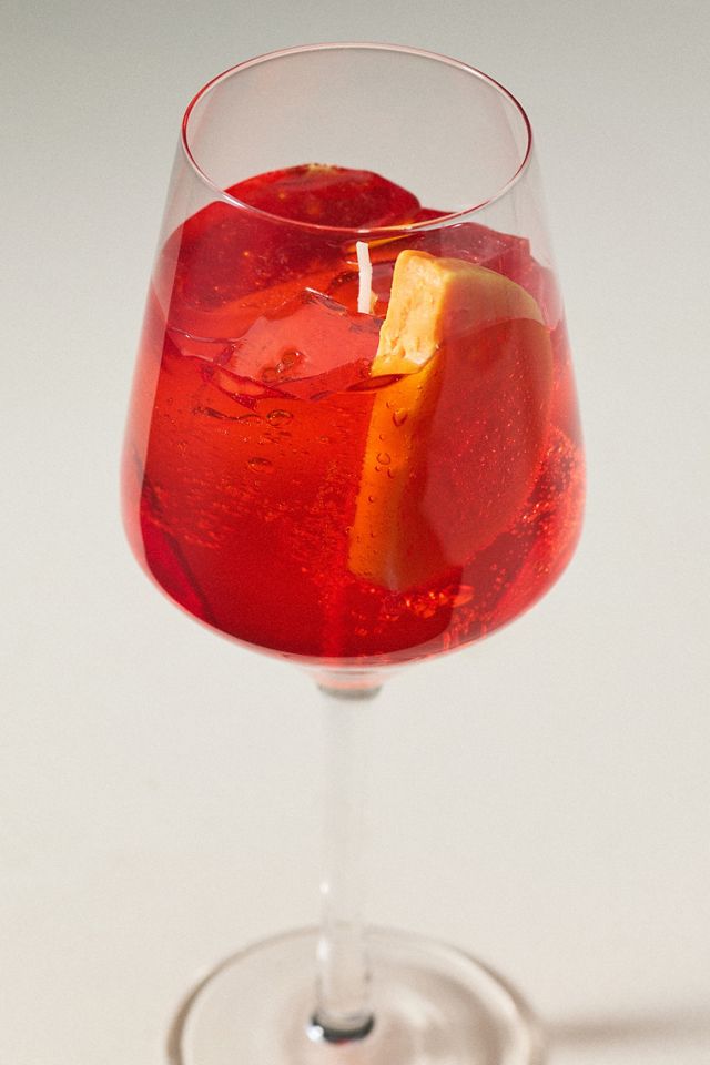 Aperol Spritz Glass Candle #1