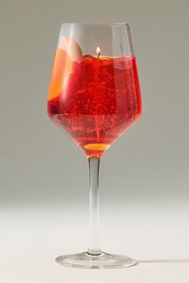 Aperol Spritz Glass Candle