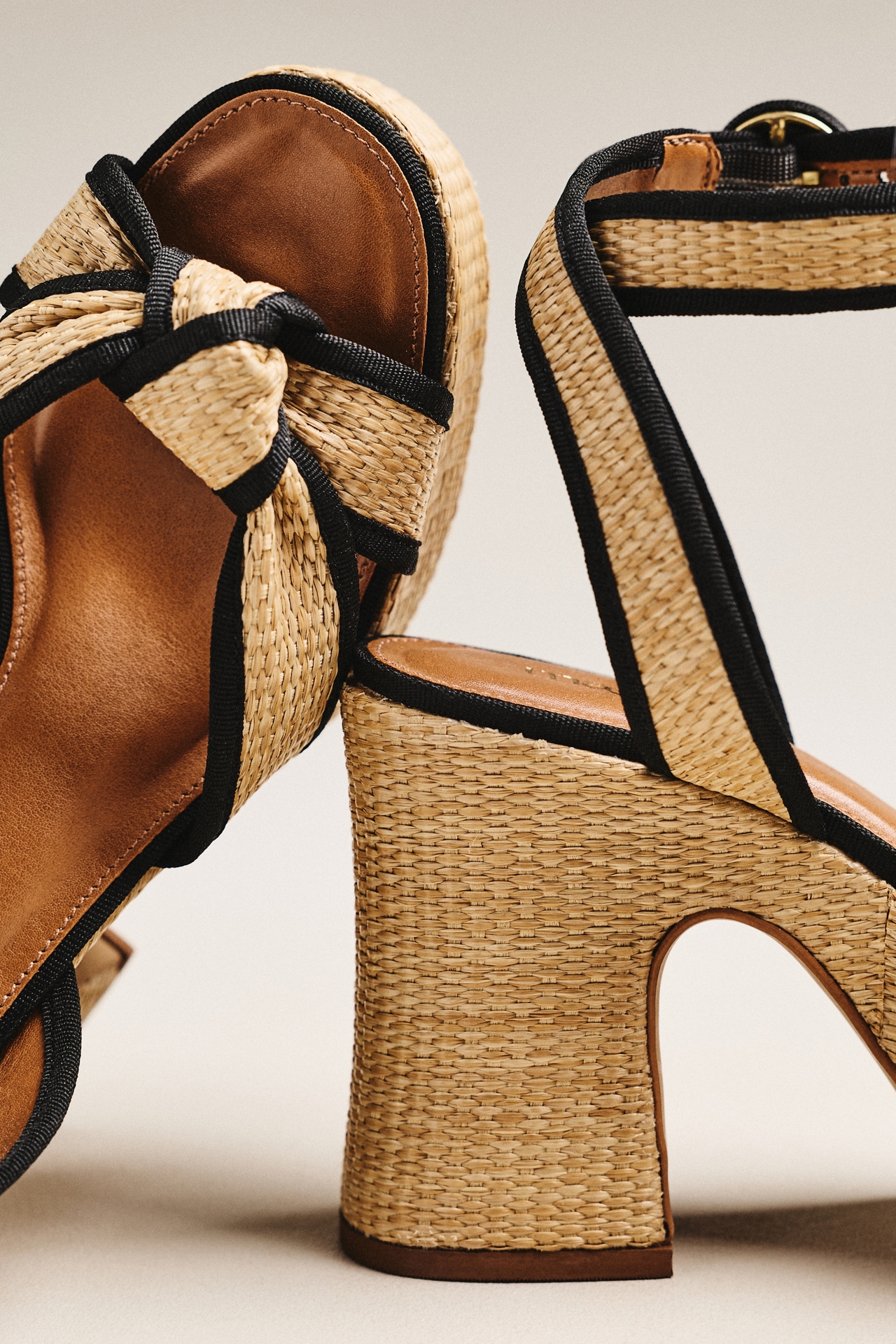 Maeve Raffia Platform Sandals