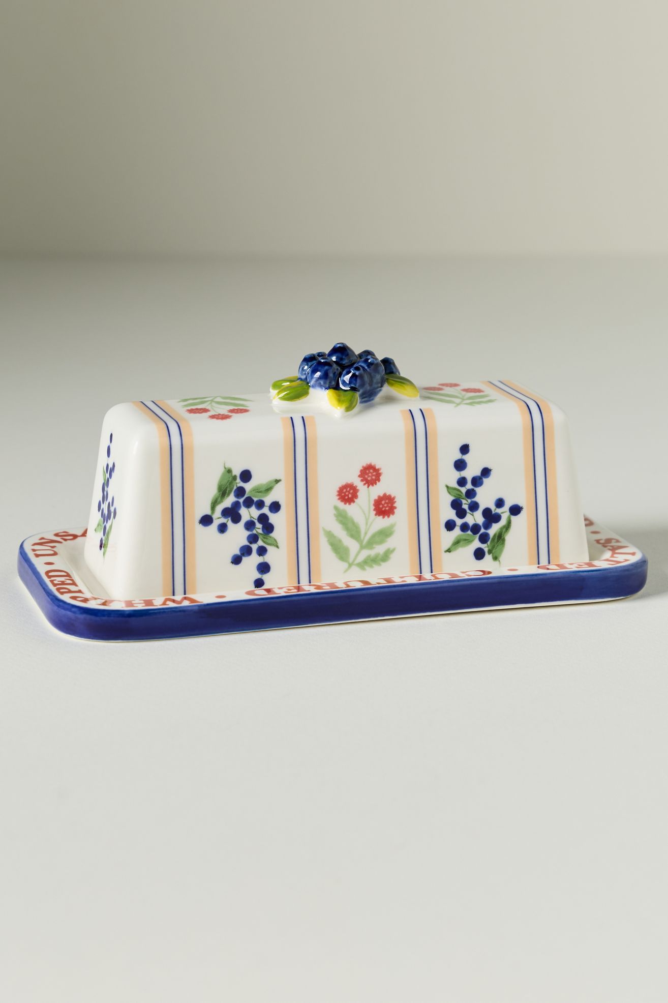 Lotta Butter Dish - Navy, One Size